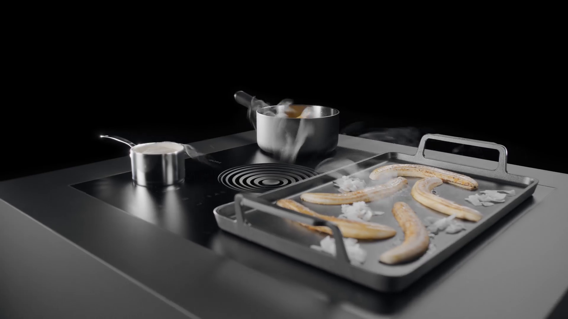 Plaque aspirante BORA en fonctionnement avec cuisson quotidienne